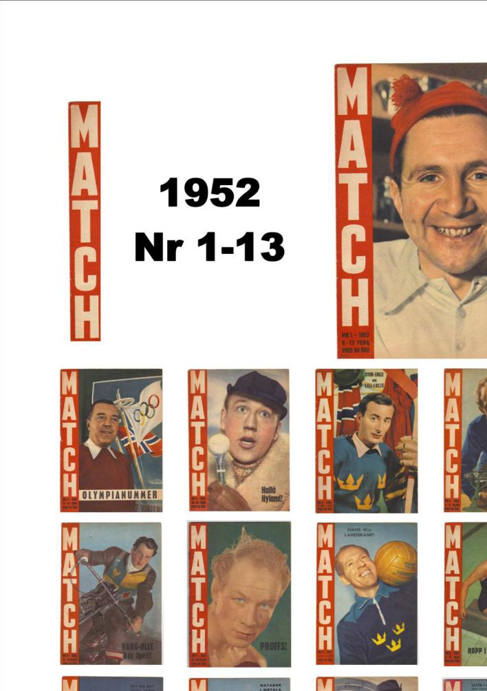 Samtliga Match från 1952