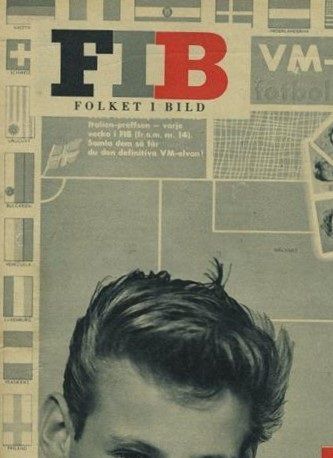 Förstasidan på FIB 1958, samlarbilderna lanseras.
