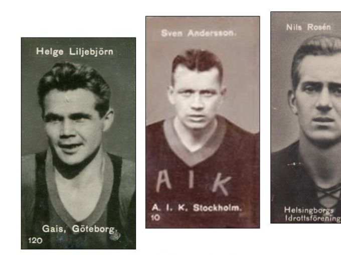 Svart-vita bilderna är från 30-talet. Sedan är det fotbollbilder från 1963-67, och ishockey 1963-68.